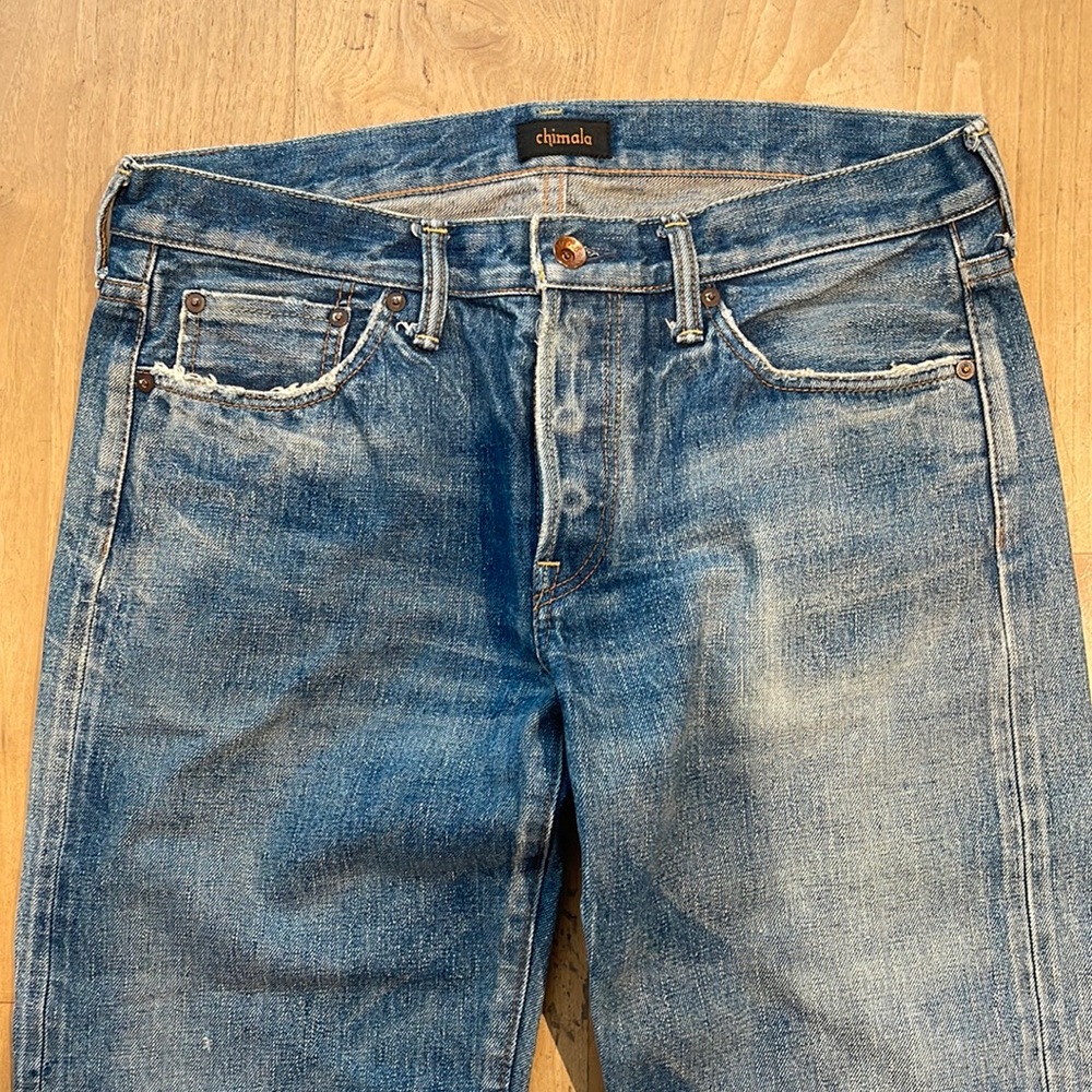 Chimala Japanese Fray Hem/Selvedge Jean. Size 29. Worn Once.